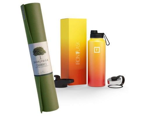 Yoga Mat & Iron Flask Bundle