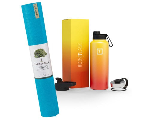 Yoga Mat & Iron Flask Bundle