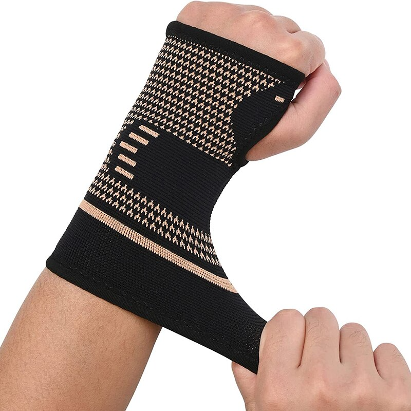 Copper Wrist Compression Sleeve