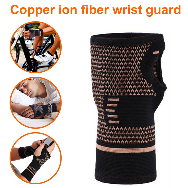 Copper Wrist Compression Sleeve