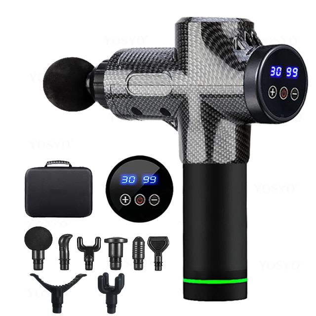 Professional Massage Gun - 30 Speeds/8 Heads - Touch Screen