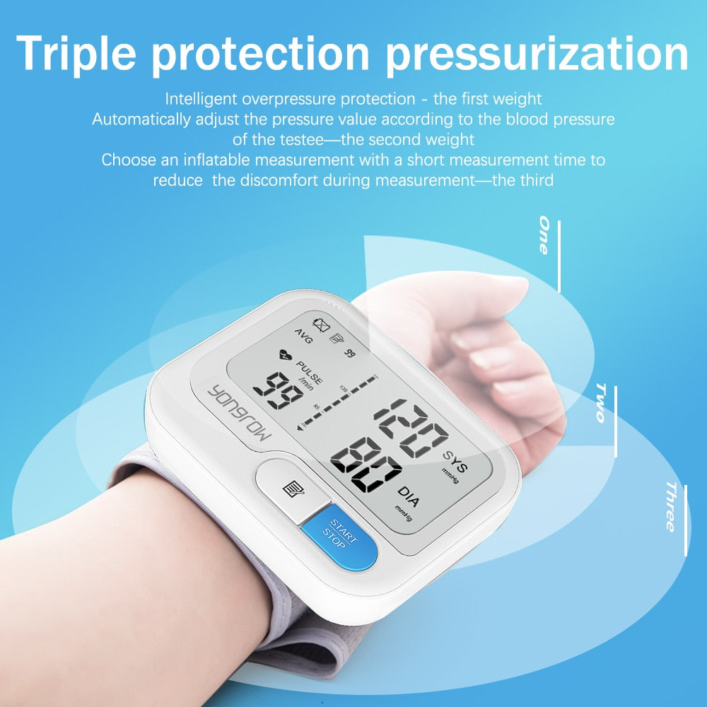 Digital Wrist Blood Pressure Monitor