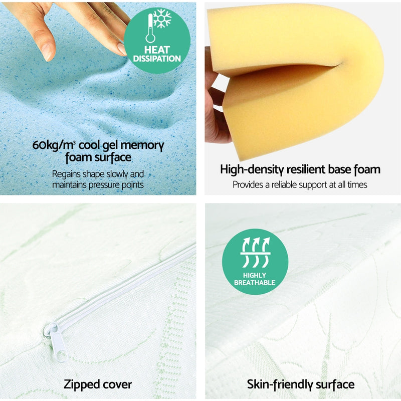 Memory Foam Wedge Pillow Back Support