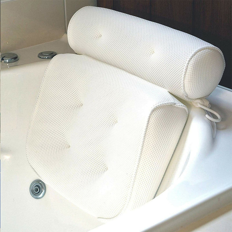 3D Spa Mesh Bath Pillow Neck Back for Bathtub