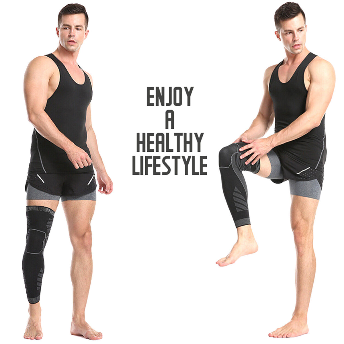 Full Leg Compression/support Leg Compression Sleeves - Full Leg Support for Circulation & Recovery ...