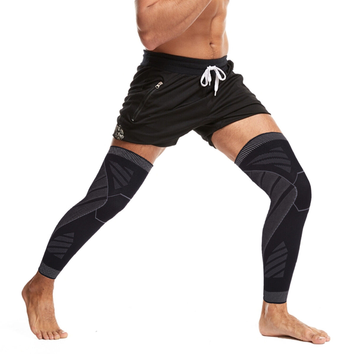 Full Leg Compression/support Leg Compression Sleeves - Full Leg Support for Circulation & Recovery ...